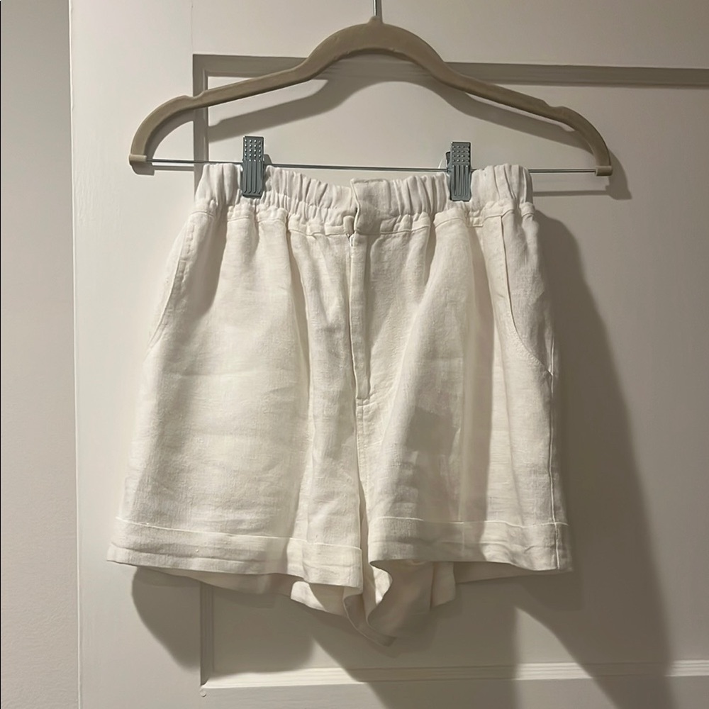 POSSE White Linen Shorts